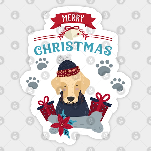 Dog Lover Christmas 2022 Sticker by i am Cuta